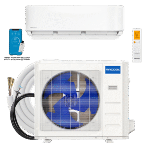 DIY-12-HP-WM-115D25-O MRCOOL® 12k DIY 5th Generation Bundle - includes Condenser, Air Handler, DIY® Quick Connect®  Line Set, DIYPRO® Cable, and Remote - 115V