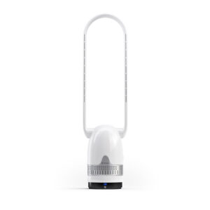 MRFAN38PLOAG MRBREEZE Silver Oval Bladeless Fan and Air Purifier