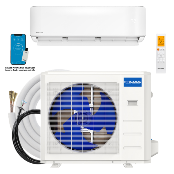 MRCOOL® 12k DIY 5th Generation Bundle - includes Condenser, Air Handler, DIY® Quick Connect® Line Set, DIYPRO® Cable, and Remote - 115v - Image 1