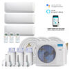 DIY 27,000 BTU 2 1/2 Ton 3-Zone Ductless Mini-Split Air Conditioner and Heat Pump Condenser - 230V/60Hz - Image 1