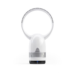 MRBREEZE Silver Circle Bladeless Fan and Air Purifier - Image 1