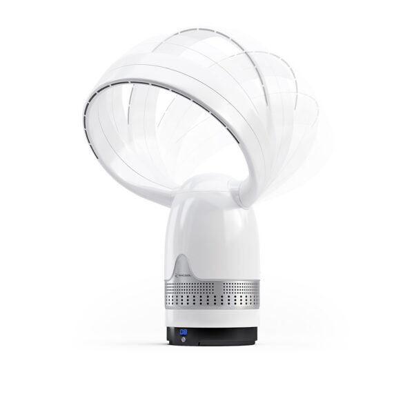 MRBREEZE Silver Circle Bladeless Fan and Air Purifier - Image 2