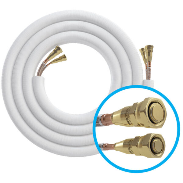 35 FT Pre-Charged 3/8" x 3/4" MRCOOL No-Vac Quick Connect Line Set - Image 5