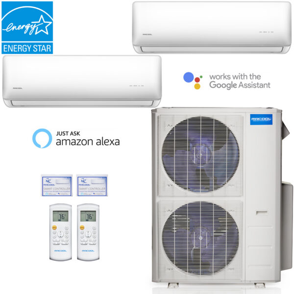 Olympus 24,000 BTU 2 Ton Ductless Mini-Split Wall Mounted Air Handler - 230V/60Hz - Image 2