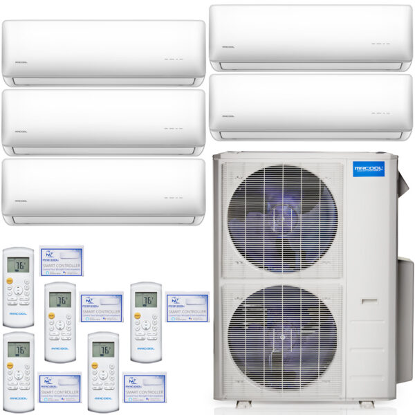 Olympus 9,000 BTU 3/4 Ton Ductless Mini-Split Wall Mounted Air Handler - 230V/60Hz - Image 4